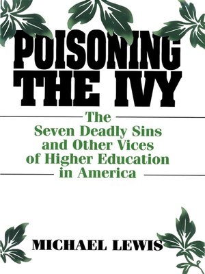 cover image of Poisoning the Ivy